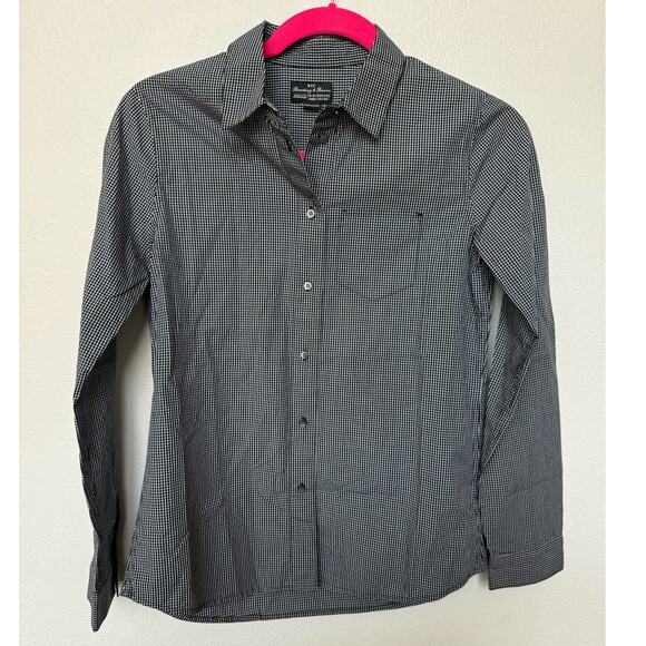 Madewell Broadway & Broome Button Up Shirt Black Preppy Corpcore XS NWT - Picture 1 of 7